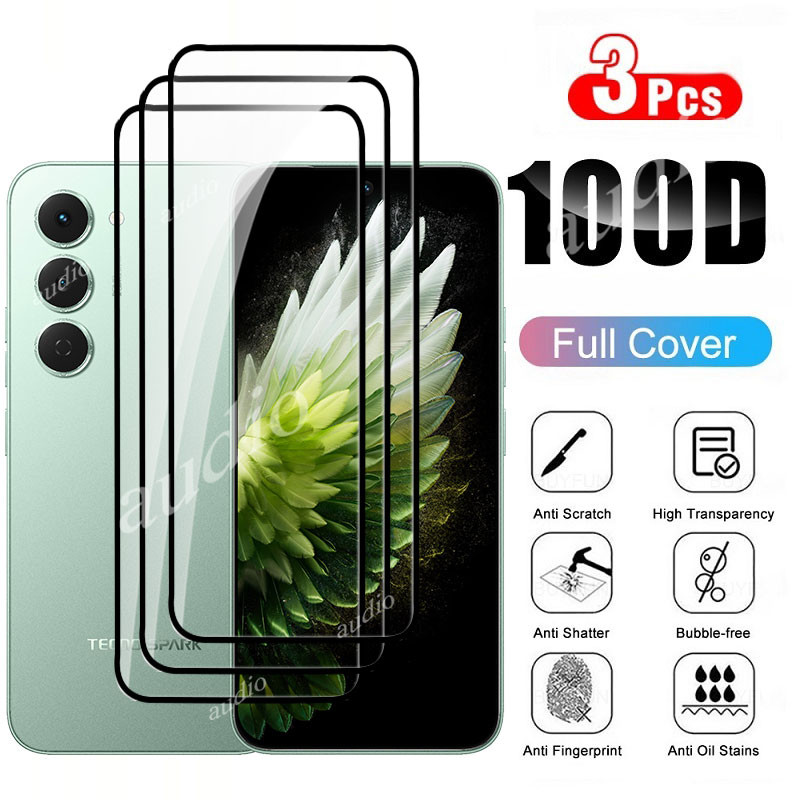 TECNO Spark 40 Pro 4G 3 Chiếc Kính Cường Lực Cho Tecno Spark 40 Pro 40Pro 4G Bảo Vệ Màn Hình Điện Thoại Vỏ Kính Bảo Vệ Phim Cho TECNO SPARK 40 Spark40 Pro 4G 9H HD Chống Trầy Xước
