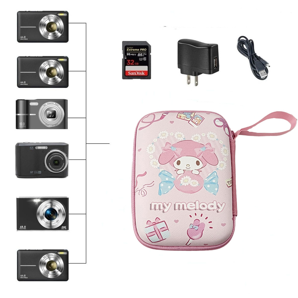 Túi đựng máy ảnh CCD giai điệu dễ thương Túi đựng thẻ nhỏ Túi lót máy ảnh kỹ thuật số chống sốc chống nước