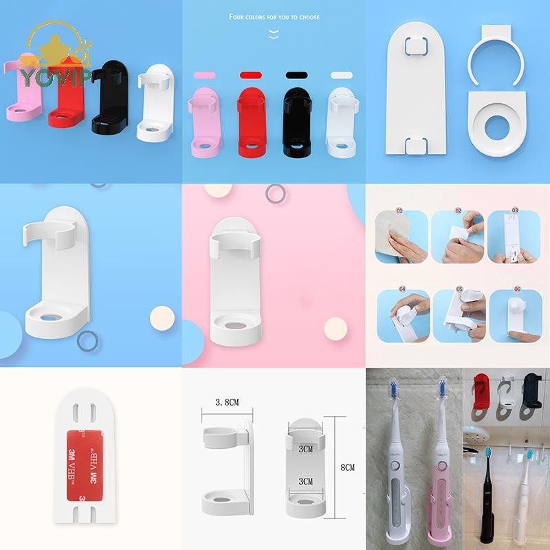Giá đỡ bàn chải đánh răng YOVIP Giá đỡ tổ chức Bàn chải đánh răng điện Giá đỡ treo tường Phòng tắm VN