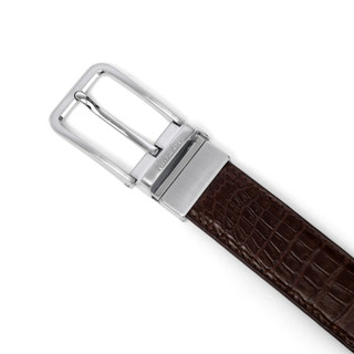 Thắt lưng da xỏ kim, thắt lưng da cá sấu thật FTTLeather dây nịt nam da bụng mặt xỏ kim cao cấp DF94