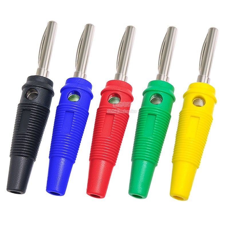 4MM Chuối Cắm Đơn Chân Không Hàn Điện Cao Cấp Thanh Đàn Hồi Kiểm Tra Loa Dây Kết Nối Đồng Nguyên Chất Cao Cấp