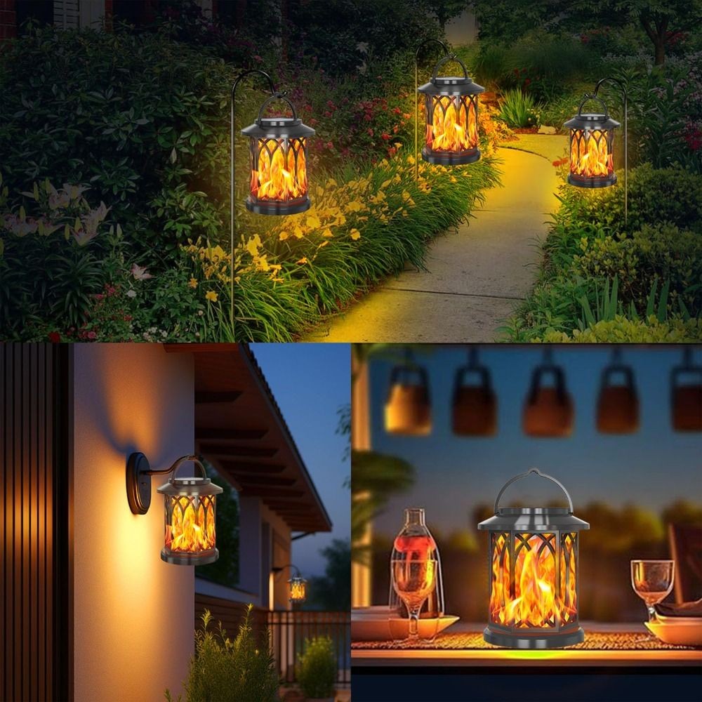 Đèn LED Ngọn Lửa Nhấp Nháy VVDZA, Chống Nước, Phù Hợp Trang Trí Sân Vườn Và Ban Công