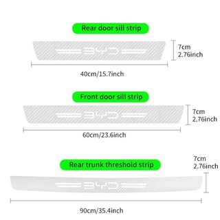 Dạ Quang Trong Suốt Cửa Xe Ô Tô Dán Cho BYD Atto3 Han Song plus Seagyll V2l Dolphin F3 E6 G3 I3 Ea1 Dmi Ngưỡng Dải