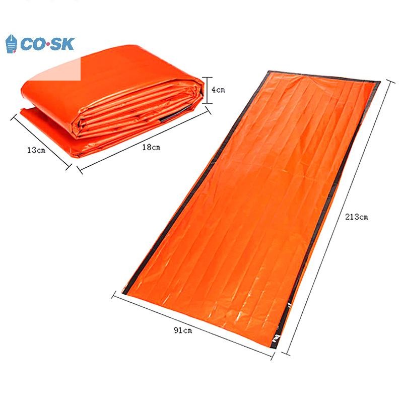 COTER Túi Ngủ Khẩn Cấp Siêu Chống Thấm nước và Giữ Nhiệt nhẹ, Phù Hợp cho Cắm Trại và Đi Bộ Đường Dài