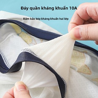 Quần lót lưới Shin cho bé trai – Quần sịp hoạt hình 4 cái mát lạnh co giãn thoáng khí mùa hè