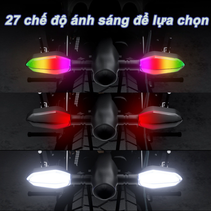 Đèn Xi Nhan LED Xe Máy Cao Cấp - Tín Hiệu Mũi Tên ĐỘC ĐÁO, Chiếu Màu Sắc Nét, An Toàn Vượt Trội