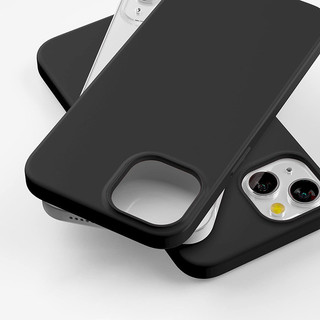 Ốp điện thoại Silicon Mềm Siêu Mỏng Mờ Cho iPhone 16 15 14 13 12 Mini 11 Pro XS Max X XR SE 3 7 8 6S 6 Plus Ốp điện thoại Màu Đen Chắc Chắn