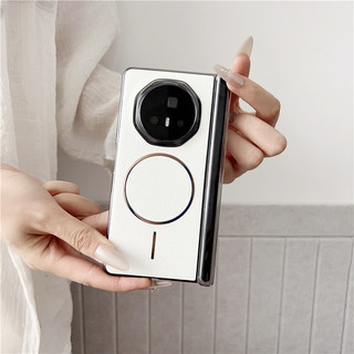 Ốp điện thoại từ tính da hình tròn cao cấp dành cho doanh nhân thời trang cao cấp dành cho Huawei Honor Magic V3 V5 Cover