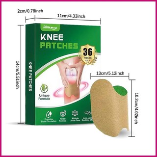 Miếng dán khớp đầu gối 36 miếng, thân thiện với thực vật, dành cho vận động viên chạy bộ