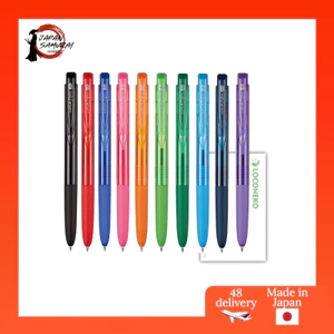 Mitsubishi Pencil Uniball Signo RT1 Gel Ink Ballpoint Pen (Multiple Sizes and Colors) + Loconeko Test Writing Paper- Direct from Japan