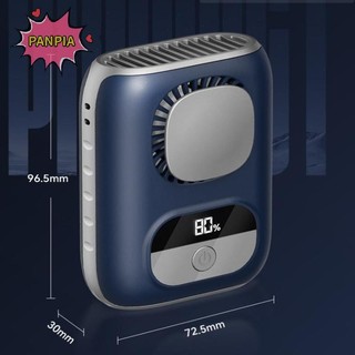 [PNPIA] Quạt thắt lưng di động nhỏ gọn 3CM Kẹp 4000mAh trên quạt cổ cá nhân LED 12H Làm việc 5 tốc độ 10500RPM Luồng khí mạnh có dây buộc VN