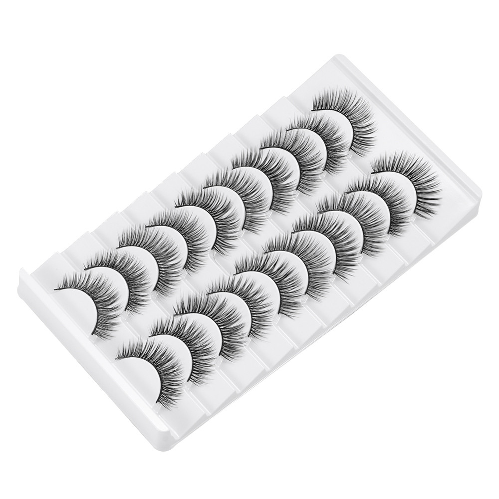 AFTEROF Faux Mink Lash, Lông mi giả thủ công không tàn nhẫn, Làm đẹp Full Strip Natrual Long Eye Dụng cụ trang điểm Eye Lash Extension