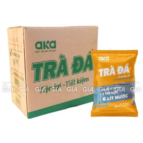 [THÙNG 12 GÓI] Trà đá Aka túi lọc 200g (10 túi x 20g)