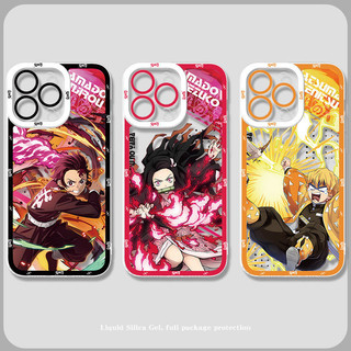 Ốp Điện Thoại Cho RENO 13 12 14 Pro10 Plus 14F 13F 12F OPPO A5 5G A5X A57 2022 A77S Anime Demon Slayer Hoạt Hình Nóng Silicon Trong Suốt Chống Sốc Trong Suốt Mềm Mại
