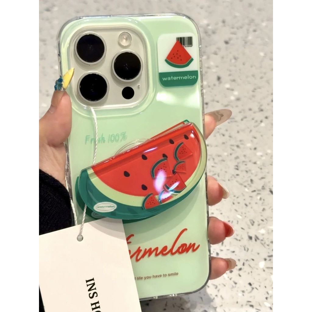 【✨Spot】[Đế chuối dưa hấu + Vỏ điện thoại] ốp lưng iphone 16pro /Apple 15 promax / 14plus, chống sốc