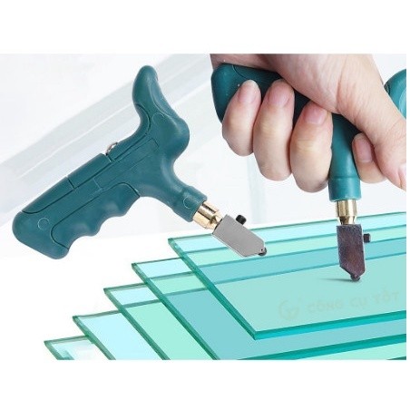 Bộ Dao Cắt Kính Đa Năng Kèm Tay Tách – Cắt Gương, Gạch Men Chính Xác, Cao Cấp