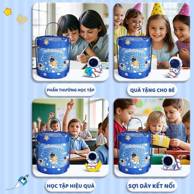 Bộ Dụng Cụ Học Tập Hoạt Hình - Set Quà Tặng Học Sinh Đa Năng, Kèm Hộp Bút, Sổ Tay, Bút, Cho Bé Đi Học