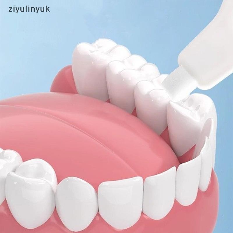 Ziyulinyuk 3 Cái / bộ Làm Sạch Răng Lau Trẻ Em Loại Bỏ Tartar Mảng Bẩn Loại Bỏ Tẩy Bọt Biển Chà EN