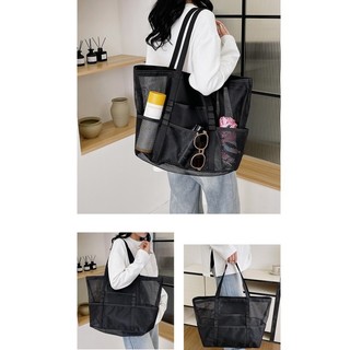GC2 Túi Tote Lưới Dung Tích Lớn Dành Cho Nữ Phiên Bản Hàn Quốc Túi Tập Thể Dục Bảo Quản Túi Đeo Vai CG2