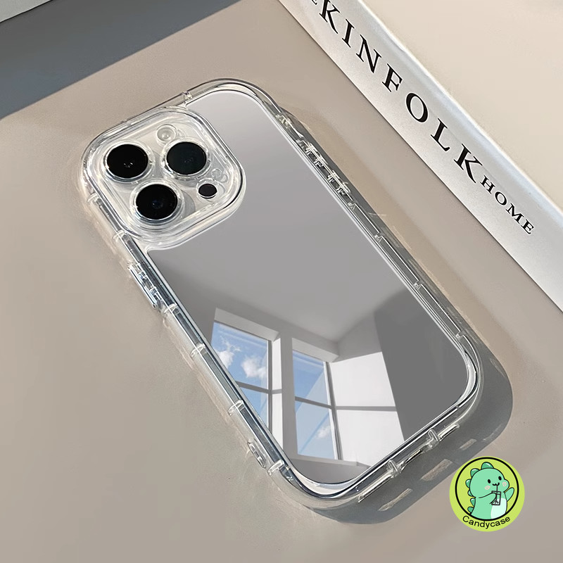 Ốp Điện Thoại Gương Cho Redmi K80 K70 K70E K60 K60E K50 Ultra K50i K40 K40S K30 Pro K30i 5G 4G Ốp Lưng Dễ Thương Đơn Giản Sang Trọng Mềm Chống Sốc Trong Suốt