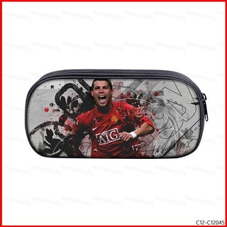 GC9 Cristiano Ronaldo Bóng Đá Interlayer Hộp Đựng Bút Sinh Viên Bảo Quản Văn Phòng Phẩm Hộp Dung Tích Lớn Cá Tính CG
