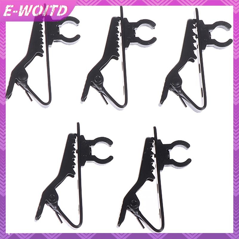 E-woitd 5 Chiếc Micro Sắt Kẹp Cà Vạt Kẹp mic Viền Cổ Kẹp Micro Phụ Kiện HNVN