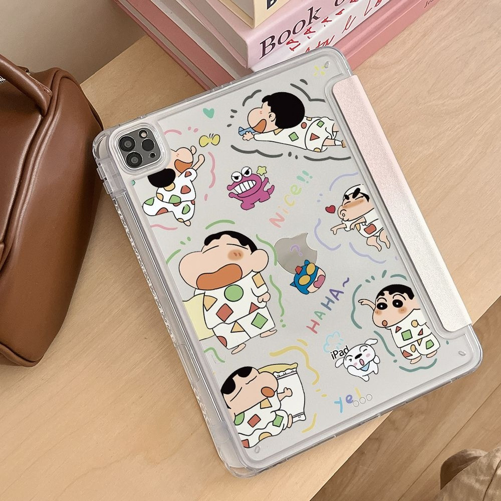 Bảo vệ cho vỏ ipad Gen5 / 6 thế hệ thứ 10 Mini 7 air13 pro 12.9 Gen7 Gen8 Gen9 2025 A16 gen11th Air5 M2 M3 Air6 Air7 pro11 Vỏ máy tính bảng gấp chữ Y dễ thương