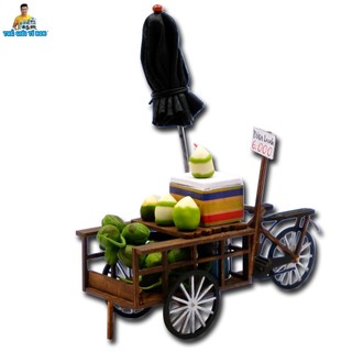 Mô hình gỗ tự lắp ráp DIY - Thế Giới Tí Hon - Xe Hàng Rong- XE DỪA- HR17 (Sản phẩm chưa kèm keo)