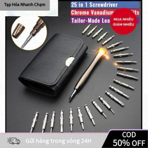 Set Tua Vít Mini 25 Trong 1 Có Vỏ Da Cầm Tay Đa Năng Sửa Chữa Điện Thoại, Máy Ảnh