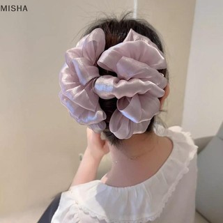 Misa Mùa Hè Ngọt Ngào Vuốt Tóc Cho Nữ Đa Năng Kẹp Màu Trơn Thanh Lịch Đuôi Ngựa Kẹp Mũ Đội Đầu Phụ Kiện Tóc Thời Trang Quà Tặng