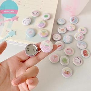Sund 6 Cái / bộ Phong Cách Cỏ Bốn Lá 25 Mm Nhỏ Badage Cổ Trâm Trang Trí Huy Hiệu Cô Gái Tay Tài Khoản Badage Phù Hợp Với VN