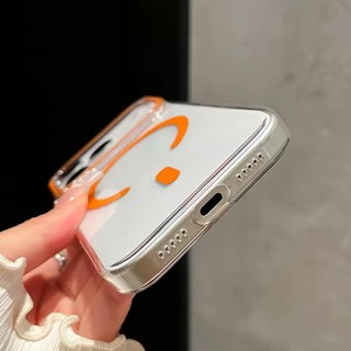 [JLK] Ốp Điện Thoại Từ Tính Siêu Mỏng Cho iPhone 17 16 15 14 13 12 Pro Max Ốp Lưng Cứng Acrylic Chống Sốc Không Khí