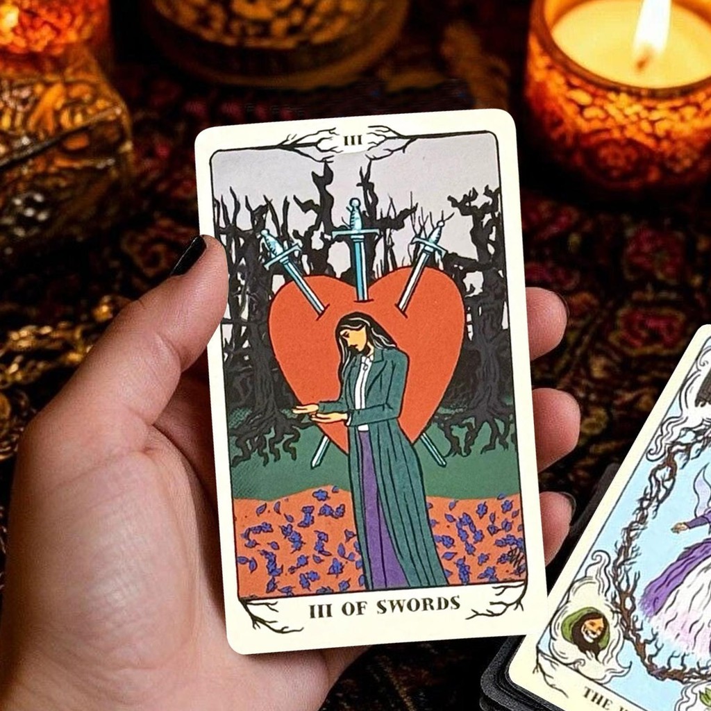 78 lá Agatha All Along Tarot Deck dành cho người mới bắt đầu Hướng dẫn tâm linh di động cho trò chơi hội đồng tiệc solekvn
