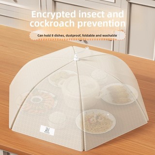 Vỏ đĩa NOOKSTORY, Vỏ bọc thực phẩm có thể gập lại chống bụi, Vỏ bàn ăn lưới có thể giặt được kháng khuẩn Nhà bếp