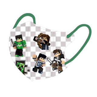 Kid Mask3D Minecraft 3 ply - Khẩu trang thời trang chất lượng cao cho trẻ em 4-12 tuổi