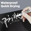 TUYỆT VỜI 3 / 6 Cái Bút Sơn, Bút Sơn Trắng Acrylic Chống Thấm Nước, Viết Nghệ Thuật Dựa Trên Dầu Bút Sơn Đầu Tinh Tế Đồ Dùng Văn Phòng Phẩm