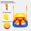 AWNGD Kids Garden Swing, Thiết bị tập thể dục bằng nhựa PP Đồ chơi xoay trẻ em, Dây có thể điều chỉnh bền bỉ Đồ chơi ghế treo trẻ em Quà tặng trẻ em