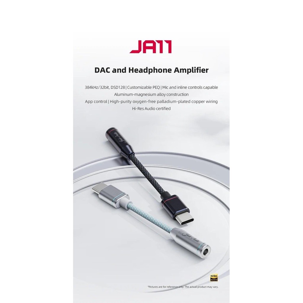 Fiio JadeAudio JA11 USB Type C sang 3,5mm Tai nghe Bộ chuyển đổi tai nghe Cáp USB C USB C sang 3,5 Cáp Aux âm thanh