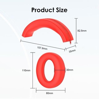 Vỏ bảo vệ SEYAWSON, Miếng đệm tai thay thế Miếng đệm tai, Phụ kiện tai nghe Băng đô silicon cho Anker Soundcore Life Q20i