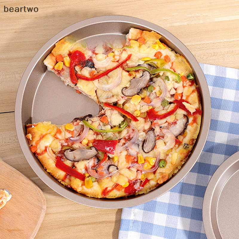 < Beartwo > 10 / 9 / 8 / 7 / 6 Inch Khuôn Nướng Bánh Không Khí Nồi Chảo Khay Tròn Dụng Cụ Nhà Bếp Đẹp