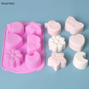 < Beartwo > 3d Hoa Hồng Thạch Pudding Khuôn Fondant Chocolate Khuôn Silicon Trang Trí Bánh Kem Khay Sáp Tan Xà Phòng Đẹp