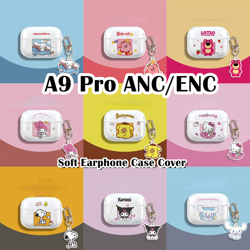 [Ngôi sao tương lai] Dành cho vỏ A9 Pro ANC / ENC Vỏ tai nghe Vỏ silicon mềm trong suốt hoạt hình