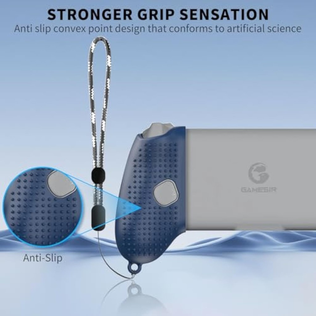 Vỏ bảo vệ tay cầm bằng silicon cho bộ điều khiển điện thoại GameSir G8, tương thích với bộ điều khiển GameSir G8 để chống trầy xước và chống sốc