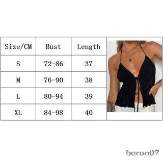 Phụ Nữ Cổ Dây Crop Tops Mùa Hè Màu Băng Mở Mặt Trước Không Tay Áo Dạo Phố
