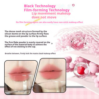 Kem dưỡng môi dạng sương mù mềm VEECCI ❈ ❈ ❈ ❈ Coffee Cloud Lip Glaze Cốc chống dính lâu trôi Làm trắng môi bùn Lip Glaze Màu khỏa thân Son môi học sinh Trang điểm môi môi môi