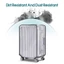 Vỏ bảo vệ hành lý SUNKISSD, Vỏ hành lý du lịch trong suốt 16-28 Inch, Vỏ bảo vệ vali chống bụi PVC chống mài mòn