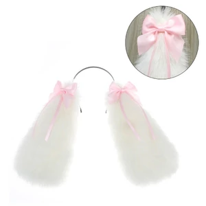 Yoo Handmade Anime Băng Đô Lông Thỏ Mũ Tai Lễ Hội Đồ Chơi Dự Tiệc