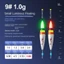 CQCJ phao câu cá điện tử, 311 pin Slip Drift Tube Light Float, 2024 Đèn báo màu đỏ / xanh Led Rock câu cá Phao đuôi ngắn