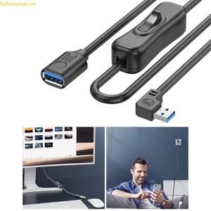 Cáp nối dài Fol USB3 0 Dây truyền dữ liệu 5Gbps có chìa khóa chuyển đổi nguồn