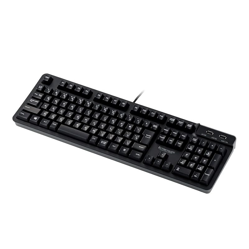 [Direct from JP]ELECOM Wired Premium Membrane Full Keyboard 10000000 ...
